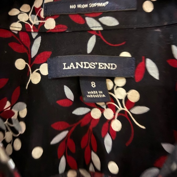 Lands' End Black and Red Tunic Top - Picture 3 of 4